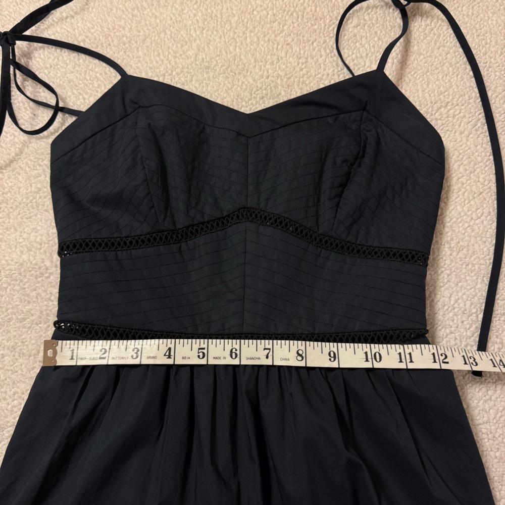 Christy Lynn Mira Tiered Midi Dress Navy Blue Sleeveless - Picture 7 of 11